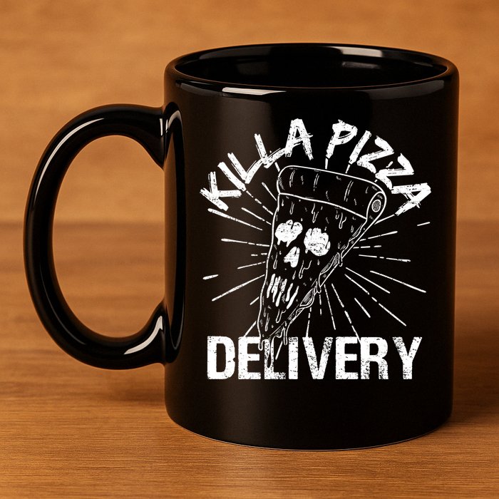 Killa Pizza Delivery 11oz C Handle Ceramic Mug