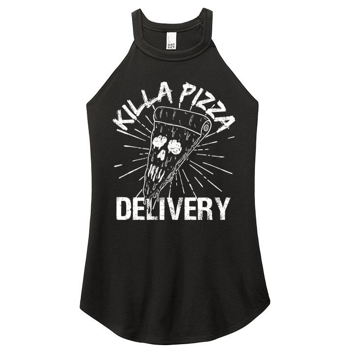 Killa Pizza Delivery Women's Perfect Tri Rocker Tank