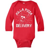 Killa Pizza Delivery Baby Long Sleeve Bodysuit