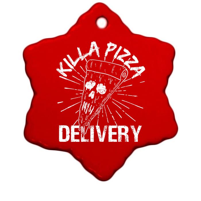 Killa Pizza Delivery Ceramic Star Ornament