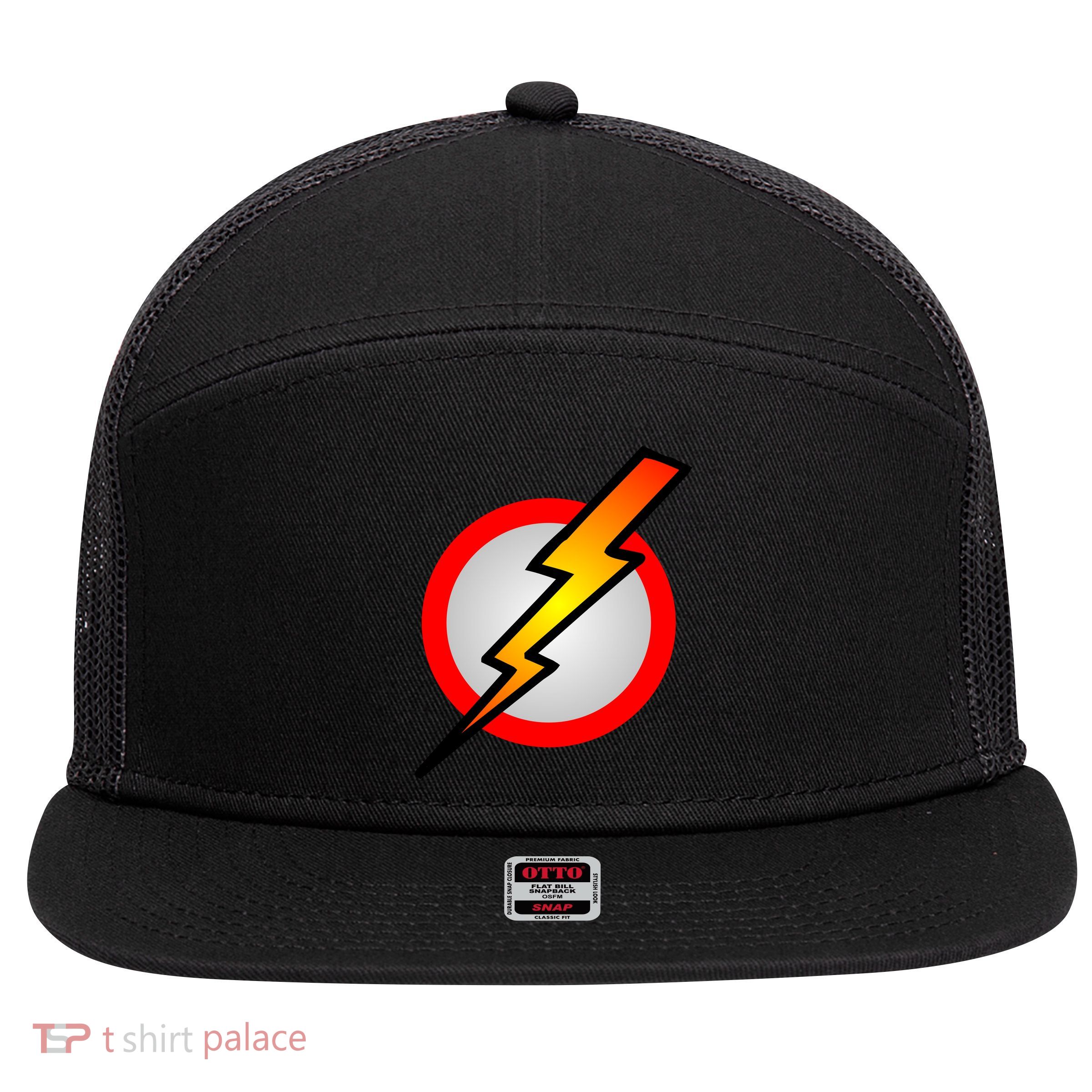 Killers Lightning Bolt Retro 7 Panel Mesh Trucker Snapback Hat
