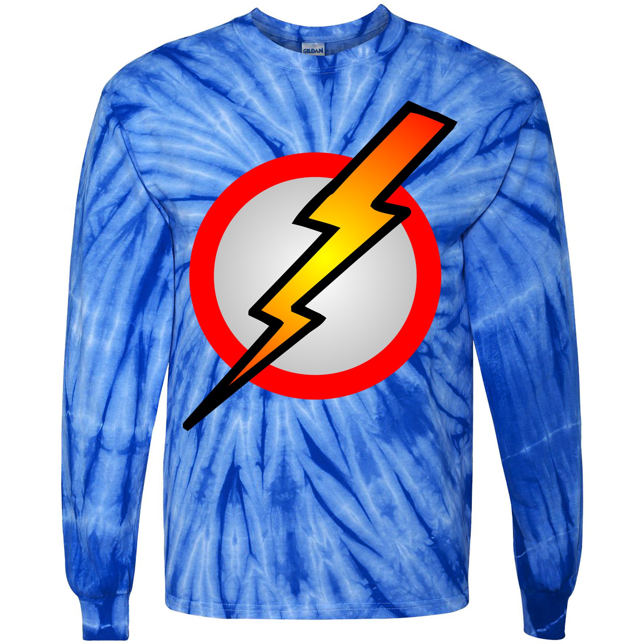 Killers Lightning Bolt Retro Tie-Dye Long Sleeve Shirt