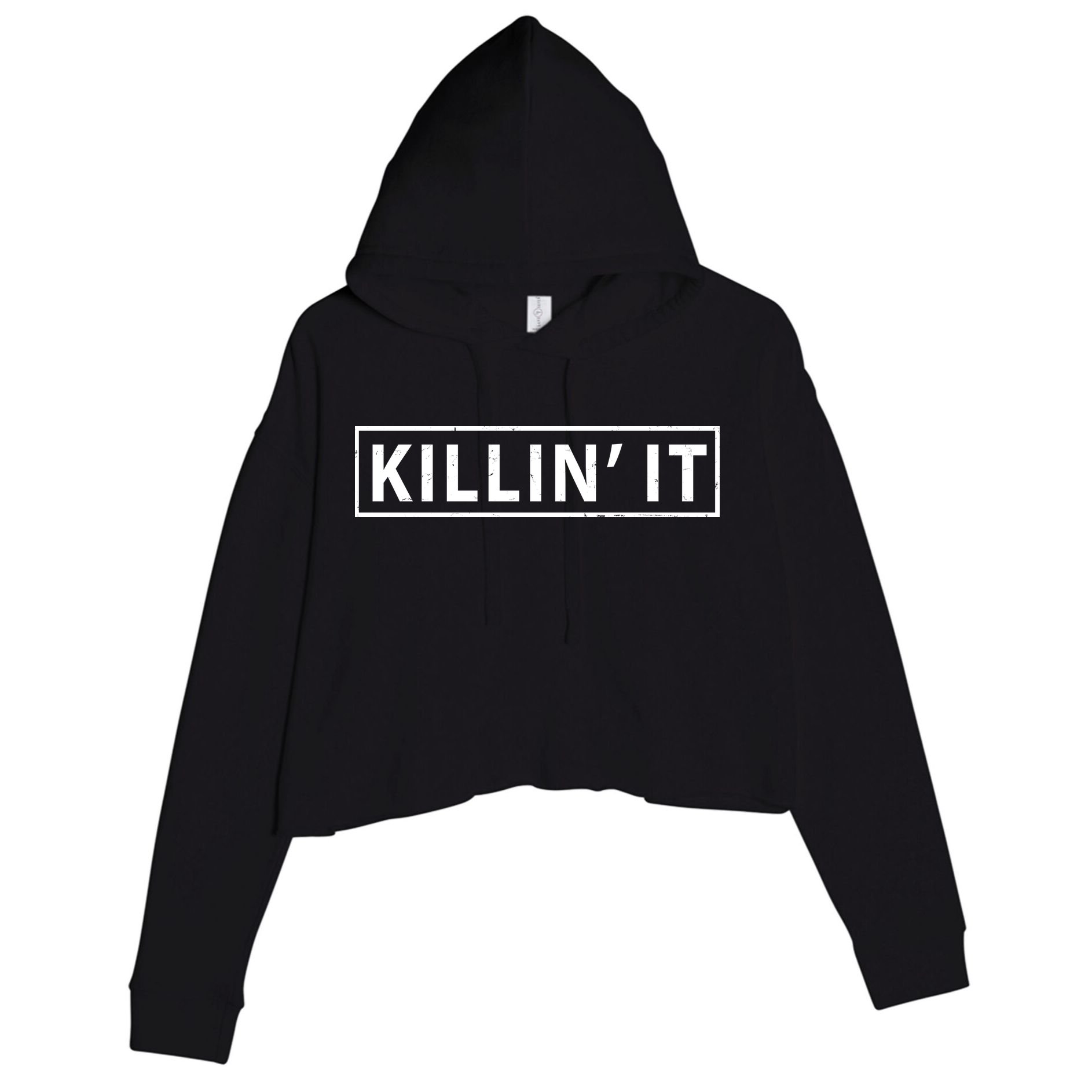 Killin It Crop Fleece Hoodie