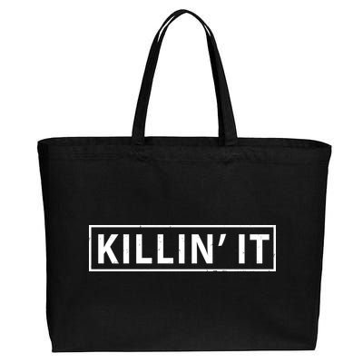 Killin It Cotton Canvas Jumbo Tote