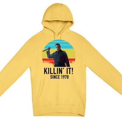 Killin' It Since 1978 Retro Horror Movie Premium Pullover Hoodie