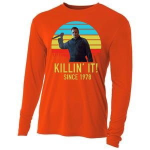 Killin' It Since 1978 Retro Horror Movie Cooling Performance Long Sleeve Crew