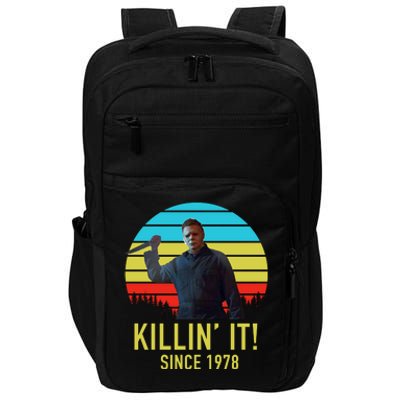 Killin' It Since 1978 Retro Horror Movie Impact Tech Backpack