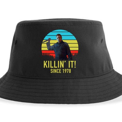 Killin' It Since 1978 Retro Horror Movie Sustainable Bucket Hat