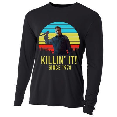 Killin' It Since 1978 Retro Horror Movie Cooling Performance Long Sleeve Crew