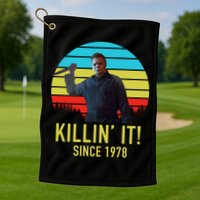 Killin' It Since 1978 Retro Horror Movie Golf Towel