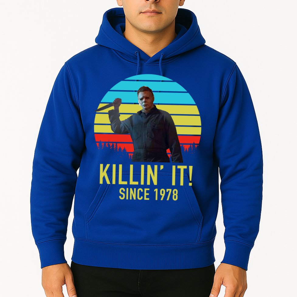 Killin' It Since 1978 Retro Horror Movie Hoodie