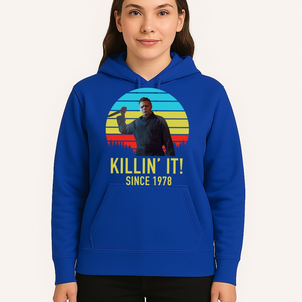 Killin' It Since 1978 Retro Horror Movie Hoodie