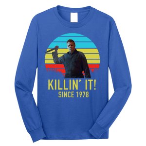 Killin' It Since 1978 Retro Horror Movie Long Sleeve Shirt