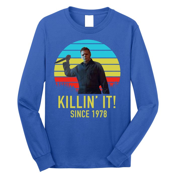 Killin' It Since 1978 Retro Horror Movie Long Sleeve Shirt