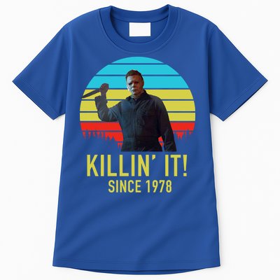 Killin' It Since 1978 Retro Horror Movie Tall T-Shirt