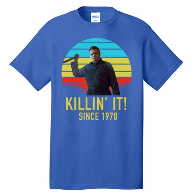 Killin' It Since 1978 Retro Horror Movie Tall T-Shirt