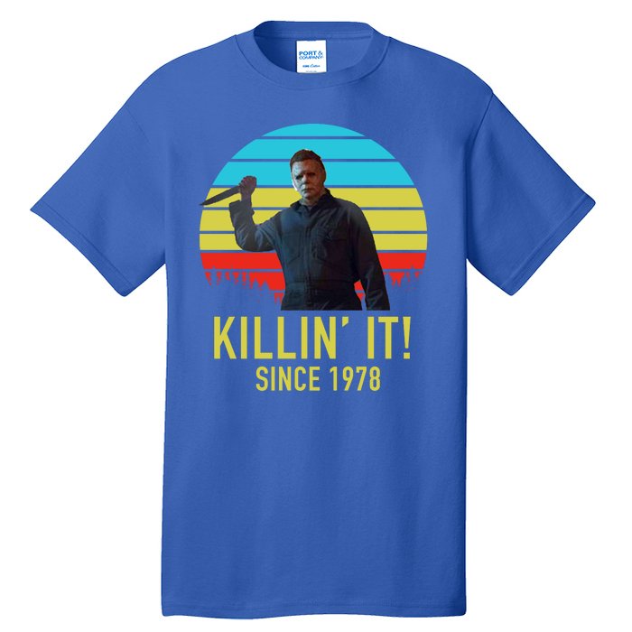 Killin' It Since 1978 Retro Horror Movie Tall T-Shirt