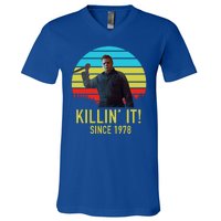 Killin' It Since 1978 Retro Horror Movie V-Neck T-Shirt