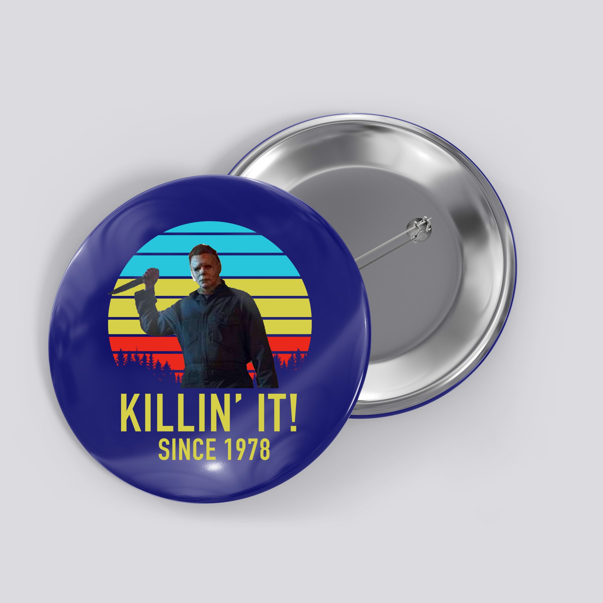 Killin' It Since 1978 Retro Horror Movie Button