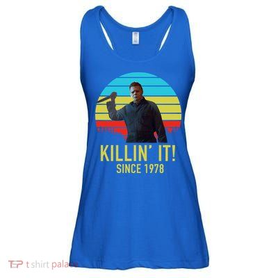 Killin' It Since 1978 Retro Horror Movie Ladies Essential Flowy Tank