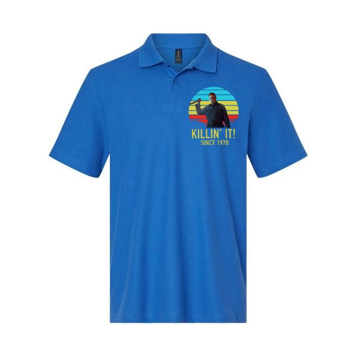 Killin' It Since 1978 Retro Horror Movie Softstyle Adult Sport Polo