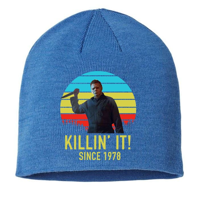 Killin' It Since 1978 Retro Horror Movie Sustainable Beanie