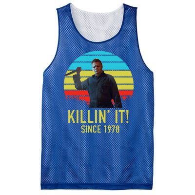 Killin' It Since 1978 Retro Horror Movie Mesh Reversible Basketball Jersey Tank