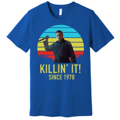 Killin' It Since 1978 Retro Horror Movie Premium T-Shirt