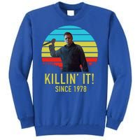 Killin' It Since 1978 Retro Horror Movie Tall Sweatshirt