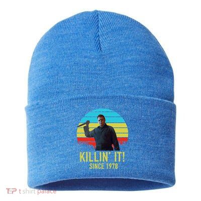 Killin' It Since 1978 Retro Horror Movie Sustainable Knit Beanie