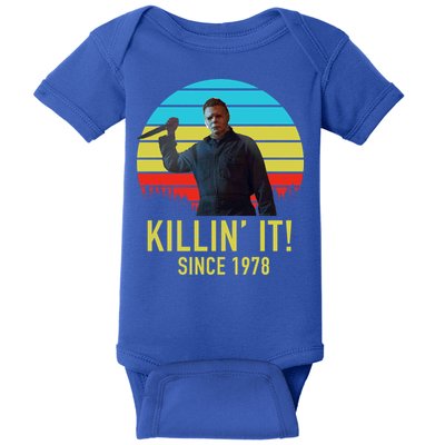 Killin' It Since 1978 Retro Horror Movie Baby Bodysuit