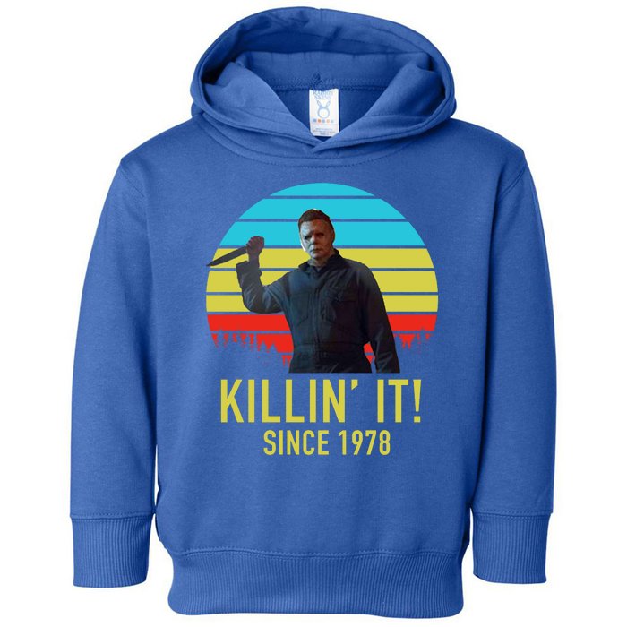 Killin' It Since 1978 Retro Horror Movie Toddler Hoodie