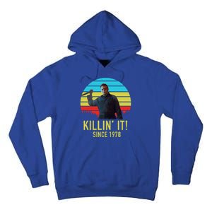 Killin' It Since 1978 Retro Horror Movie Tall Hoodie