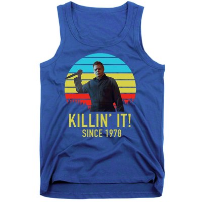 Killin' It Since 1978 Retro Horror Movie Tank Top