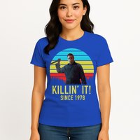 Killin' It Since 1978 Retro Horror Movie Womens T-Shirt