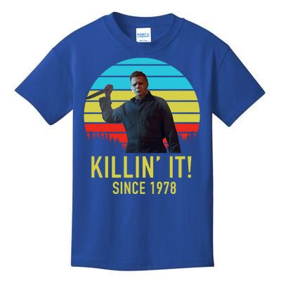 Killin' It Since 1978 Retro Horror Movie Kids T-Shirt