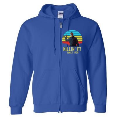 Killin' It Since 1978 Retro Horror Movie Full Zip Hoodie