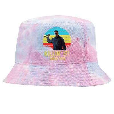 Killin' It Since 1978 Retro Horror Movie Tie-Dyed Bucket Hat