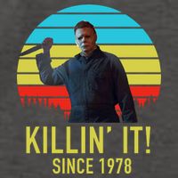 Killin' It Since 1978 Retro Horror Movie Vector Backpack