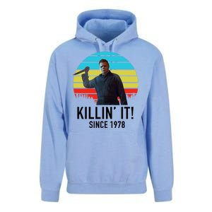 Killin' It Since 1978 Retro Horror Movie Unisex Surf Hoodie