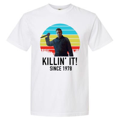 Killin' It Since 1978 Retro Horror Movie Garment-Dyed Heavyweight T-Shirt