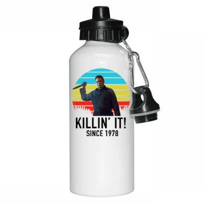 Killin' It Since 1978 Retro Horror Movie Aluminum Water Bottle