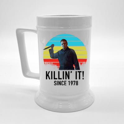 Killin' It Since 1978 Retro Horror Movie Beer Stein