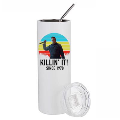 Killin' It Since 1978 Retro Horror Movie Stainless Steel Tumbler