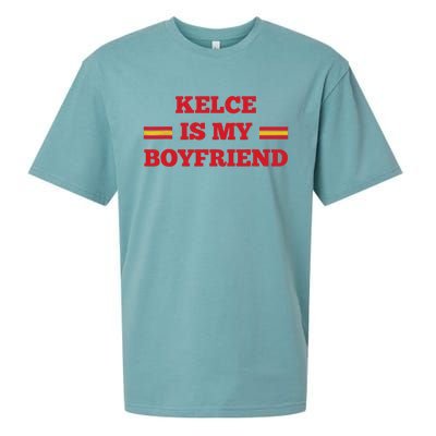 Kelce Is My Boyfriend Taylor Football Sueded Cloud Jersey T-Shirt