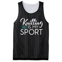 Knitting Is My Sport Crocheting Yarn Knitter Mesh Reversible Basketball Jersey Tank