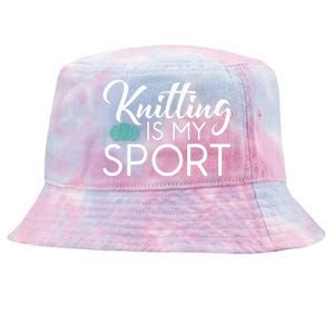 Knitting Is My Sport Crocheting Yarn Knitter Tie-Dyed Bucket Hat