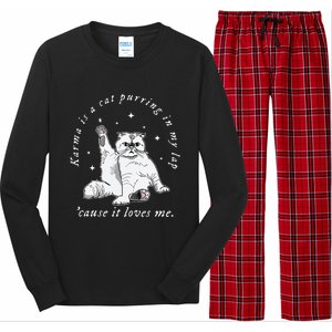 Karma Is My Boyfriend Me And Karma Vibe Like That Long Sleeve Pajama Set