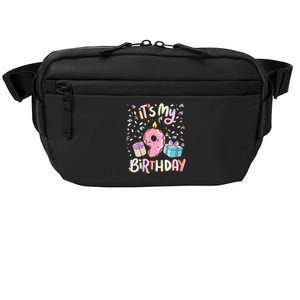 Kids Its My 9th Birthday Cake Donut 9 Year Old Confetti Crossbody Pack