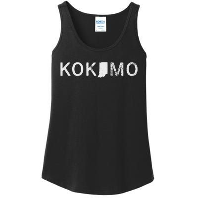 Kokomo Indiana Map Ladies Essential Tank